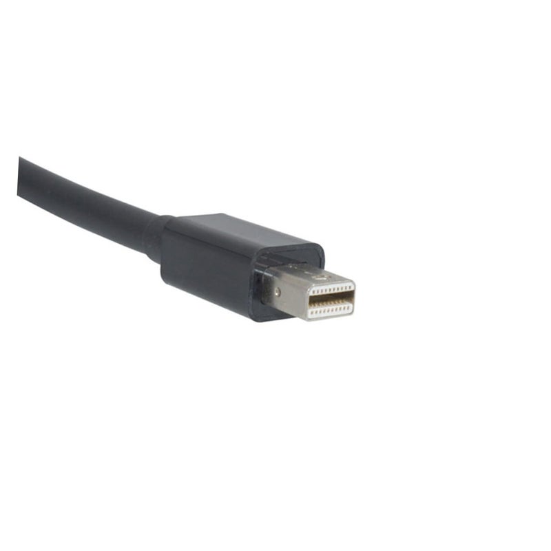 Housoutil 25cm Mini DisplayPort to DisplayPort Cable Black for Monitor Laptop Air Printer - Image 4